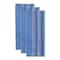 DII® Blue Chambray French Stripe Woven Dishtowel, 3ct.